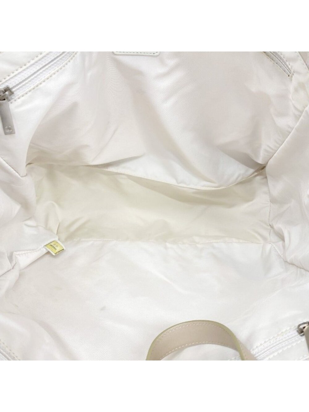 Chanel Tote New Travel Nylon Beige Silver - Picture 4 of 10